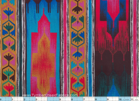 Southwest Hot Pink Black Royal Green